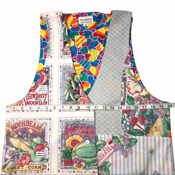 Vintage Mixed Patchwork Vest, Size M - Picture 7 of 8